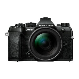 OM�f�W�^���\�����[�V�����Y OM-5 Mark II 12-45mm F4.0 PRO �����Y�L�b�g �~���[���X���J���� IP53�h���h�o�Ή� �u���b�N