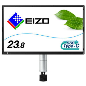 EIZO FlexScan FLT 23.8�^ �t��HD���C�h ���^�y�� USB Type-C�Ή� �A�[���t�� �u���b�N FLT-BK
