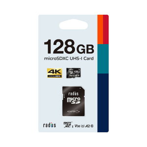 ���f�B�E�X RPMS128U3 microSDXC�J�[�h 4K����B�e�Ή� 128GB SD UHS-I U3 V30 Class10 A2