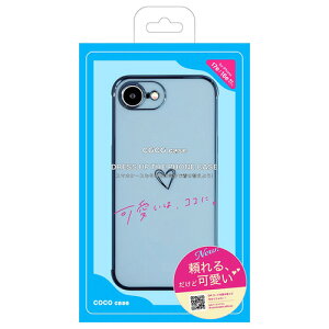 COCO CASE 1716-16E-BLUE iPhone17e�^16e �L�������n�[�g�P�[�X �u���[