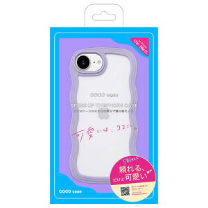 COCO CASE 1794-17E16E-PURPLE iPhone17e�^16e �p�X�e���Ȃ��˂��˃P�[�X �p�[�v��