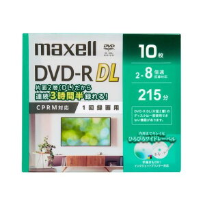 �}�N�Z�� DRD215WPG.10S �^��pDVD-R DL 8.5GB 2�`8�{�� CPRM�Ή� 10��
