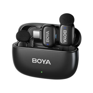 BOYA BOYAMINI2-01 ���C�����X�}�C�N AI�m�C�Y�L�����Z�����O���� ���w���� Lightning�EUSB Type-C�Ή� �u���b�N