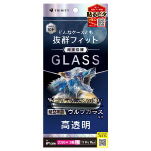 �g���j�e�B TR-IP26L3-GLS-K9CC iPhone 18 Pro Max�^17 Pro Max �����T�E���t�K���X ������ ��ʕی십���K���X