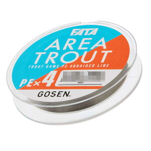 S[Z GOSEN FATA AREA TROUT PE×4 t@[^ GAgEg PE×4 100m 0.2/0.25/0.3/0.4 O[ PEC ނ莅