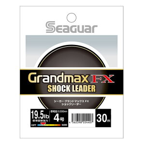 クレハ KUREHA SEAGER シーガー グランドマックスFX ショックリーダー 30m 6号/7号/8号/10号 クリア フロロカーボン 釣り糸
