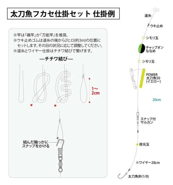 楽天市場 ルミカ Lumica 太刀魚フカセ仕掛セット ウキb ウキ3b 仕掛け ウエストコースト アウトドアshop