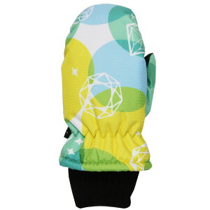 536-6860(ジュエリー柄) 防寒グローブ ミトンタイプ ジュニア・キッズ 女の子 子供用 手袋 スキー スノーボード 雪遊び