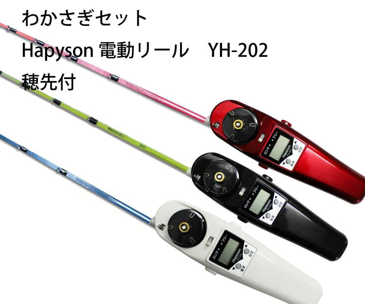 楽天市場】わかさぎセット 極技ワカサギ替え穂先 30cm HAPYSON 電動 