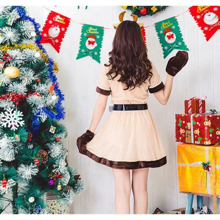 楽天市場】クリスマス衣装 コスプレ コスチューム 4点セット  