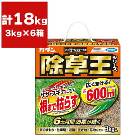 まとめ買い 6箱入 カダン 除草王シリーズ オールキラー粒剤 3kg フマキラー 根まで枯らす除草剤 長く効く お家周りの除草剤 まくだけ簡単除草 雑草防除 除草剤