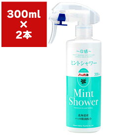 まとめ買い 2本 ミントシャワー スプレー 300ml 北見ハッカ通商 北のかおり