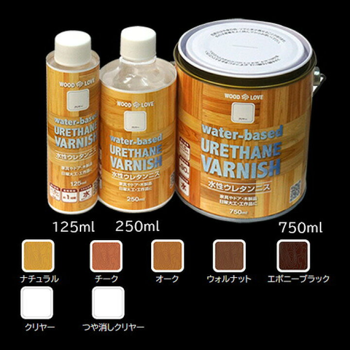 楽天市場】ニス WOOD LOVE 水性ウレタンニス 750ml ナチュラル ニッペ 