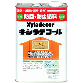 キシラデコール 3.4L カラレス 大阪ガスケミカル ペンキ 油性 塗料 防腐剤 木材 油性塗料 ウッドデッキ 塗料 外壁塗料 家庭用 防カビ 防虫