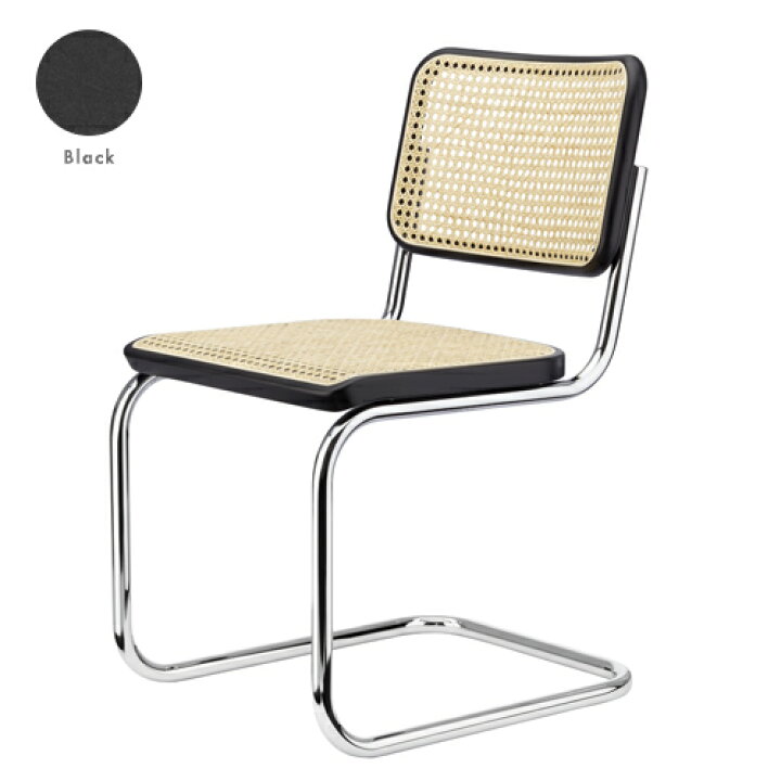 楽天市場】【即納】THONET キャンティレバーチェア no.S32V ブラック 