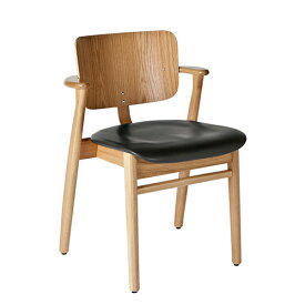 artek（アルテック）アームチェア DOMUS CHAIR（ドムスチェア） ナチュラル×革ブラック【受注品】