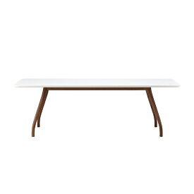 マルニコレクション テーブル Tako 天板ホワイトコーリアン × 脚部ナチュラルウォルナット w220cm