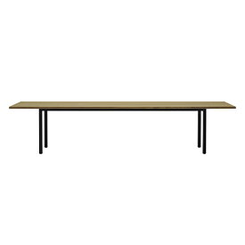 マルニコレクション テーブル MALTA(鋼脚) オーク/ナチュラルホワイト w320cm