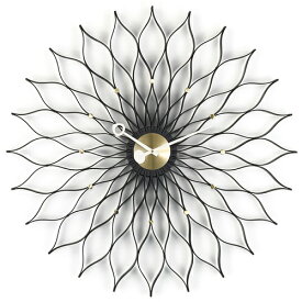 Vitra（ヴィトラ）掛時計 Sunflower Clock（サンフラワー クロック）ブラックアッシュ/ブラス