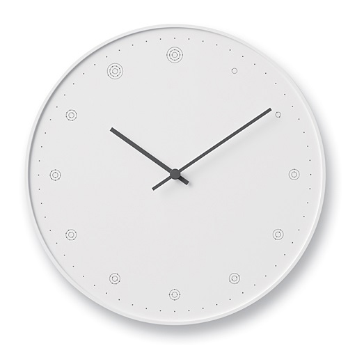 【ポイント10倍!】Lemnos（レムノス）掛時計 molecule（モレキュール） ホワイト 掛け時計