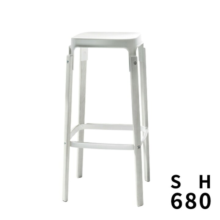 楽天市場】Magis（マジス）ハイスツール Steelwood Stool SH680mm 