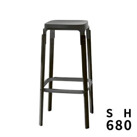 Magis（マジス）ハイスツール Steelwood Stool SH680mm ブラック