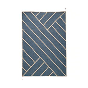 NORDIC MODERN �i�m���f�B�b�N���_���j���O�}�b�g VK-2 1.7×2.4m �u���[ × �z���C�g