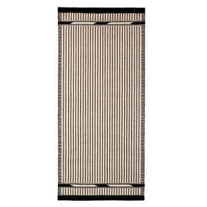 NORDIC MODERN �i�m���f�B�b�N���_���j���O�}�b�g VK-3 0.6×1.3m �z���C�g × �u���b�N