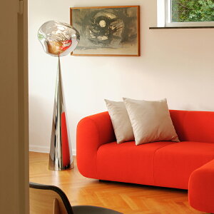 Tom Dixon�i�g���E�f�B�N�\���j�t���A�Ɩ� MELT CONE FAT FLOOR SILVER�i�����g �R�[���t�@�b�g�j�V���o�[ / �N���[��