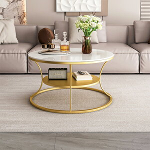 センターテーブル 収納棚付き ホワイト天板 サイドテーブル ゴールドフレーム 幅80cm リビング コーヒーテーブル セラミック天板 幅60cm 丸形 円 ソファサイド 幅70cm 完成品 送料無料 新生活