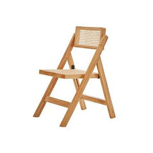 ダイニングチェア 折りたたみチェア かわいい 天然木 韓国風 宿泊施設 美容室 サロン メイク ラタン ラタンチェア 完成品 省スペース ナチュラル コンパクト ブラック 在宅ワーク カフェ風