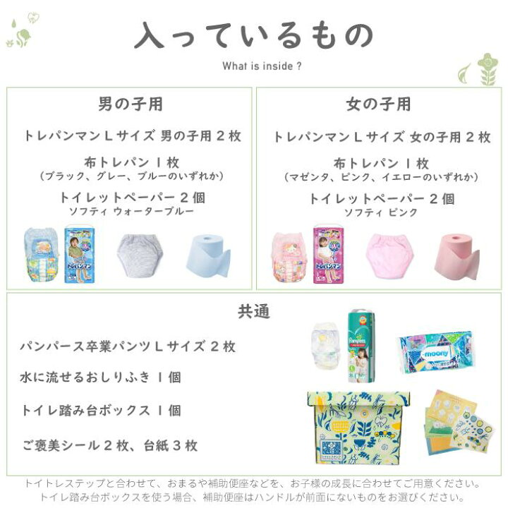 楽天市場 トイトレなら トイレトレーニング スタートボックス トイトレステップ トレパンマン パンパース卒業パンツ トレーニングパンツ 水に流せるおしりふき ご褒美シール トイレットペーパー 時短 子育て 翌日発送 湯浅紙店