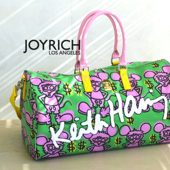 楽天市場】【送料無料】JOYRICH×Keith Haringのコラボレーションバッグ 