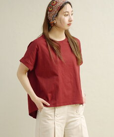 ＼今だけクーポンで15％OFF／【特別送料無料＆特別価格】汗染み防止Tシャツ UVカット 綿100％ / レディース トップス カットソー 半袖 クルーネック ゆったり 体型カバー 夏 【メール便可11】◆zootie（ズーティー）：汗しみない Tシャツ［ワイドシルエット］
