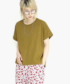 Tシャツ 汗染み防止 UVカット 綿100％ / レディース トップス カットソー 半袖 クルーネック 丸首 白Tシャツ コットン 薄手 涼しい 無地 ゆったり 体型カバー 冬 春　【メール便可11】◆zootie（ズーティー）：汗しみない Tシャツ［ワイドシルエット］