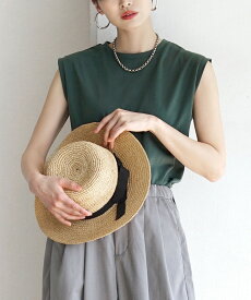 カットソー フレンチスリーブ レディース / トップス Tシャツ ノースリーブ タンクトップ インナートップス インナー 重ね着 レイヤード シンプル ゆったり 春 【メール便可10】◆zootie（ズーティー）：URBAN PLUS フレンチスリーブカットソー