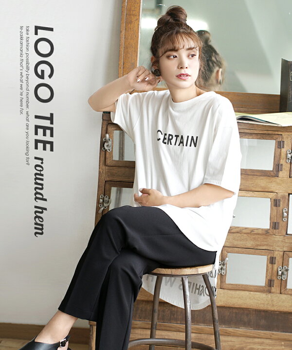 楽天市場】Tシャツ / シンプル レディース トップス カットソー プルオーバー 半袖 半そで 五分袖 ラウンドネック ロゴT 英語 英字 プリント ロング テールカット 綿100% コットン カジュアル 夏 【メール便可22】◇ラウンドヘム ロゴTシャツ : イーザッカマニアストアーズ 楽天市場】Tシャツ / シンプル レディース トップス カットソー プルオーバー 半袖 半そで 五分袖 ラウンドネック ロゴT 英語 英字 プリント ロング テールカット 綿100% コットン カジュアル 夏 【メール便可22】◇ラウンドヘム ロゴTシャツ : イーザッカマニアストアーズ