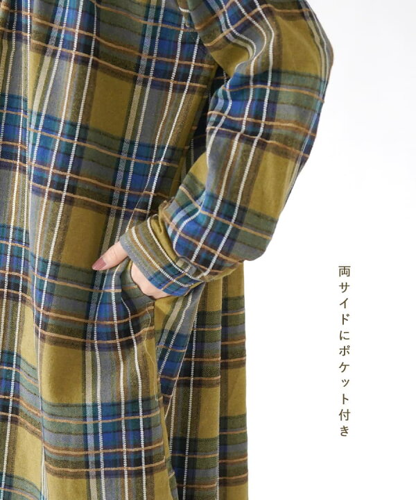 楽天市場】ワンピース / チェック柄 シャツワンピ 。 レディース 