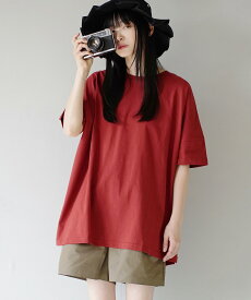 ＼今だけクーポンで15％OFF／【特別送料無料】汗染み防止Tシャツ UVカット 綿100％ / レディース トップス カットソー 半袖 コットン 薄手 ゆったり 体型カバー オーバーサイズ 春 夏 【メール便可22】◆zootie（ズーティー）：汗しみない Tシャツ［ビッグTEE］
