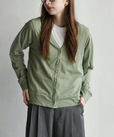 UVカット カーディガン レディース M-L/L-LL トップス カーデ 紫外線 長袖 羽織り 大きいサイズ ゆったり 【メール便可22】◆zootie（ズーティー）：さらっと薄手で快適 UVカットカーディガン