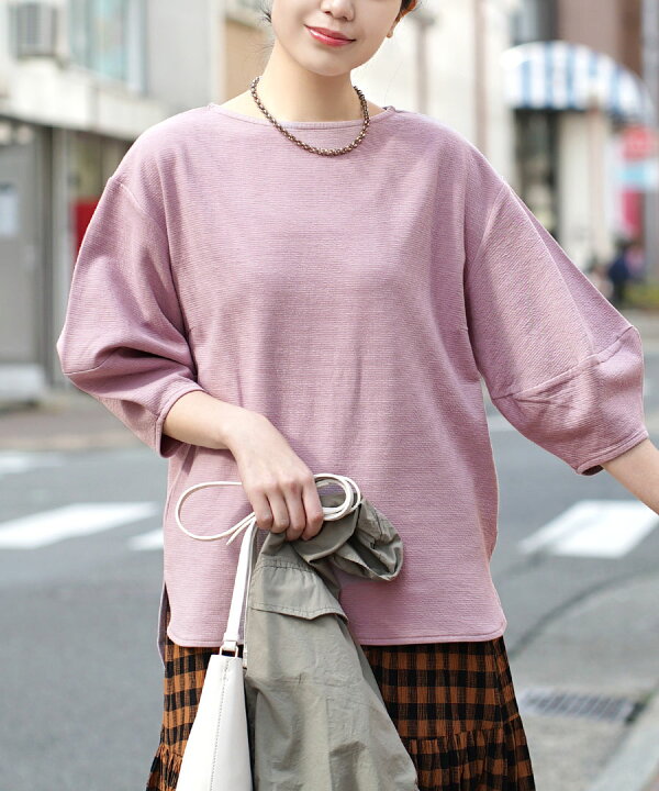 楽天市場】カットソー Tシャツ レディース バルーンスリーブ 上品 