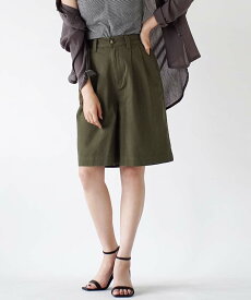 【リクエスト祭】 パンツ レディース / ボトムス ズボン ハーフパンツ 半ズボン ショーパン 短パン チノパン ウエストゴム ハイウエスト ゆったり 春 ◆zootie（ズーティー）：ヘビーウェイト チノ ショートパンツ