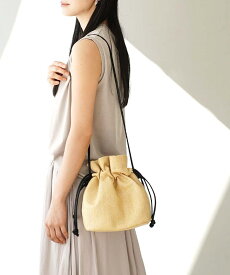 ショルダーバッグ レディース / スマートなサイズ バッグ バック 鞄 カバン ショルダー トートバッグ トート 手提げ ハンドバッグ 巾着 ポシェット 肩掛け 秋 冬 ◆2WAY ドローストリング ショルダーバッグ