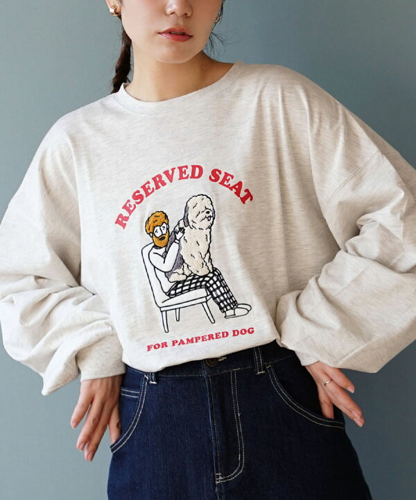 楽天市場】カットソー Tシャツ レディース / 素材で遊んだ イラスト が 