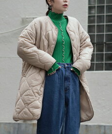 コート ジャケット レディース アウター キルティングアウター キルティングコート大きいサイズ ゆったり 冬 春 ◆zootie（ズーティー）：エアリーナイロン キルティング コート