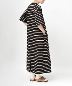 ワンピース カットソー レディース / ワンピ ロングワンピース ロング マキシ丈 Tシャツ Tワンピ モックネック ハイネック 半袖 五分袖 裏毛 厚手 ゆったり 春 ◆zootie（ズーティー）：こなれリラックス 半袖ハイネックワンピース