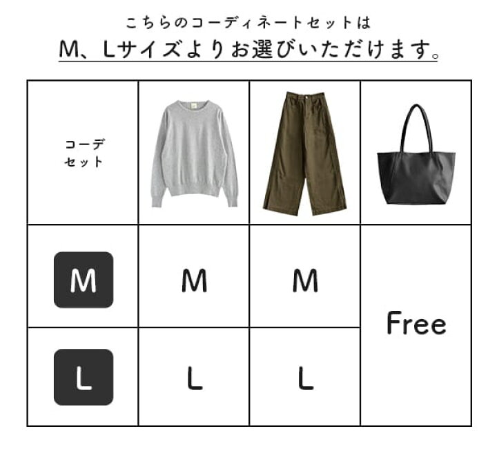 楽天市場】コーディネートセット 福袋 レディース M/L サイズとカラー  