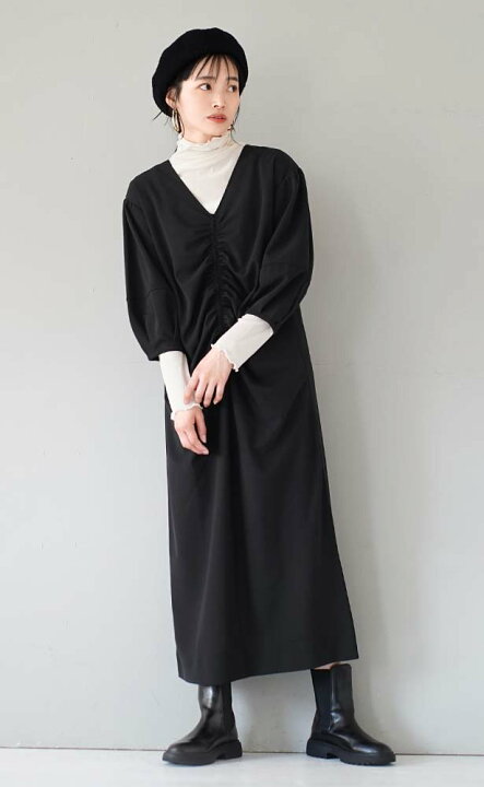 APPARTAMENTO 50 プリーツデザインワンピースタグ付き