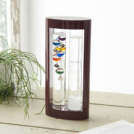 温度計 Fun Science ガラスフロート温度計 ストームグラス 333-279 幅125mm 奥行60mm 高280mm ホウケイ酸ガラス パラフィンオイル エタノール 天然樟脳 茶谷産業