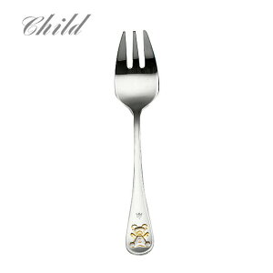 チャイルドフォーク LUCKY WOOD(ラッキーウッド) コロちゃん 金彩 18-10ステンレス (15125-130) 「メール便可(ネコポス)」 日本製 小林工業株式会社